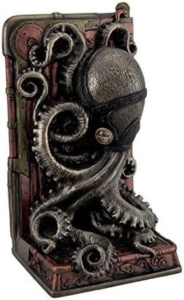 Веронезе Дизајн 8 Декоративни Steampunk Октопод Една Книга Смола Скулптура Бронзена Завршница