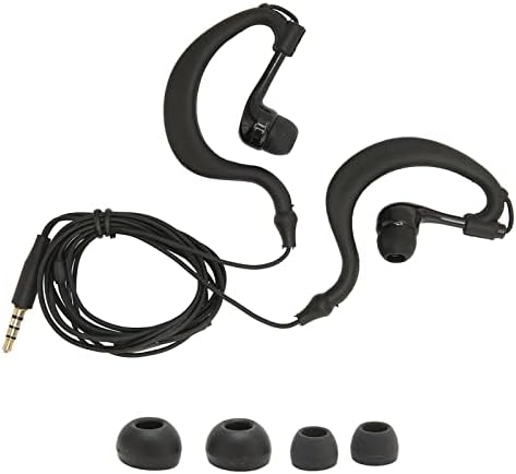 Jectse слушалки на увото, водоотпорни слушалки за ушна кука со 4 ушни уши, откажување на бучава жични спортски слушалки за спортска теретана