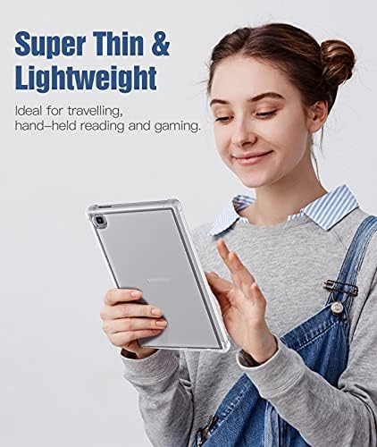 Тимово јасен случај за Samsung Galaxy Tab A7 Lite 8.7 2021, ShockProof Crop Protect Slim Lightweight TPU Transparent Shell Cover Shell за Galaxy Tab A7 Lite 8.7 2021 Таблета Таблета