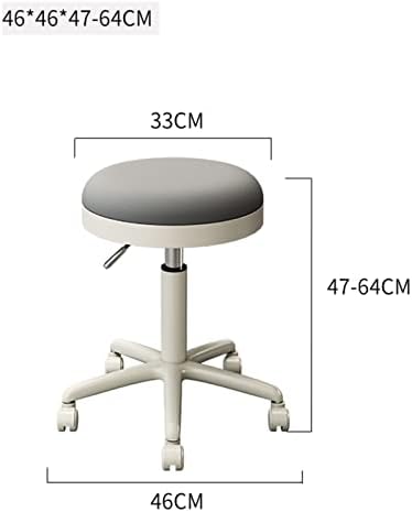 ЕСГТ модерна тркалачка столица, столче за вртење на салони, столче за прилагодување на висина за бербер фризер за масажа спа кујна канцеларија